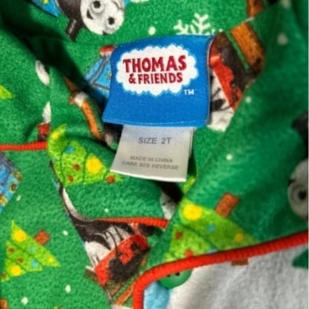 Thomas & Friends Christmas Pajamas 2T - Picture 4 of 5